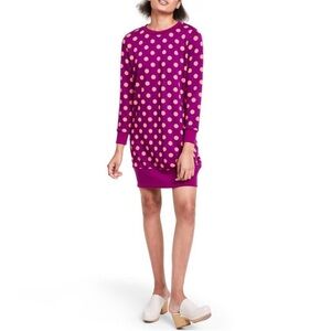 Victor Glemaud X Target - Purple Polka Dot Long Sleeve Tunic Dress Size XS